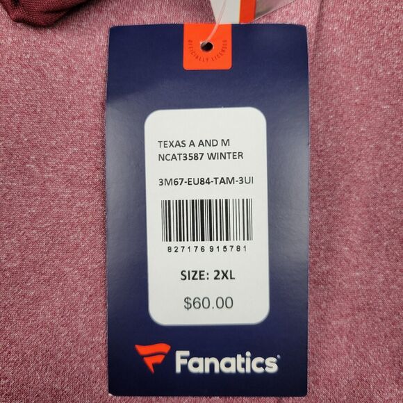 Texas A&M Aggies Mens 2XL Fanatics Sweatshirt Winter Camp Fleece Maroon Hoodie - Picture 8 of 12